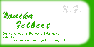 monika felbert business card